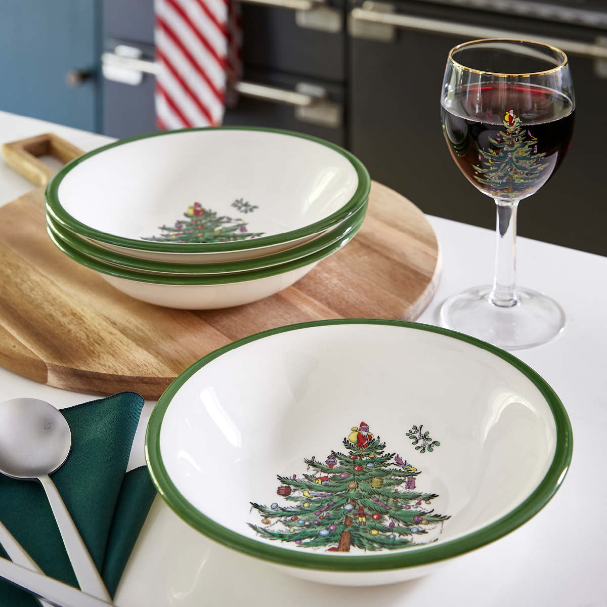 Christmas Tree Soup Plate image number null